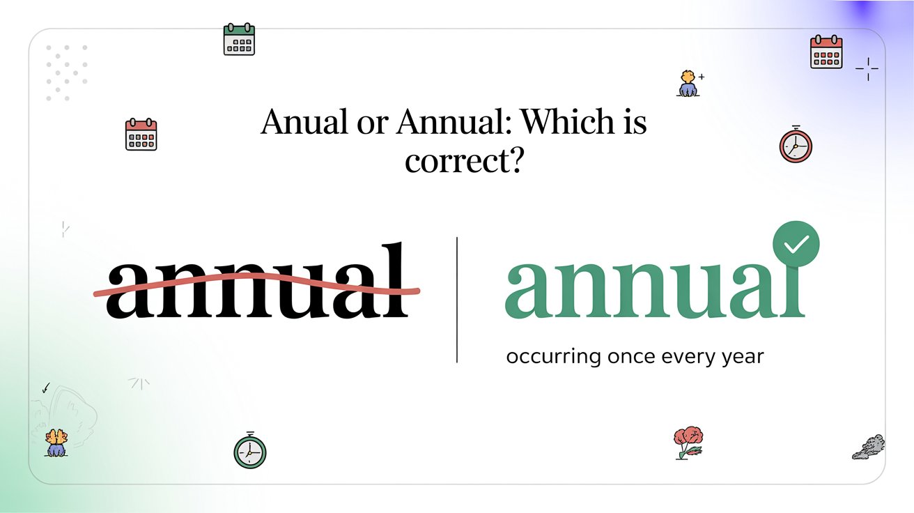how to spell anual

