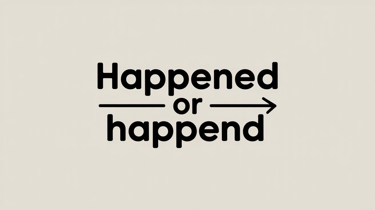 happened or happend

