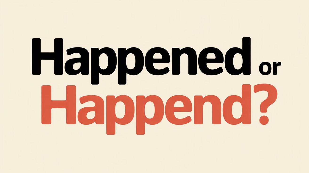 Happened or Happend
