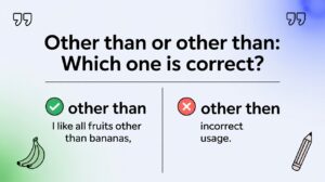 Other Than or Other Then