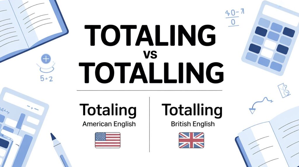 Totaling vs Totalling